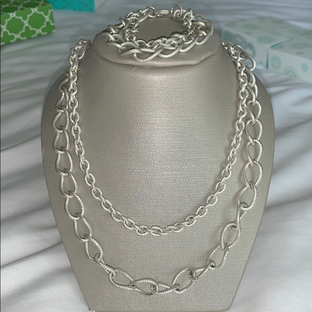 Stella & Dot La Coco Curb Chain and Bracelet